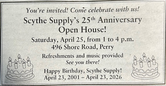 Scythe Supply's Birthday Open House!!